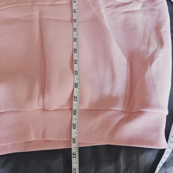 Comfrt Pink Hoodie Sweatshirt Minimalist Pullover Oversized XL Petal NWOT - Picture 8 of 12